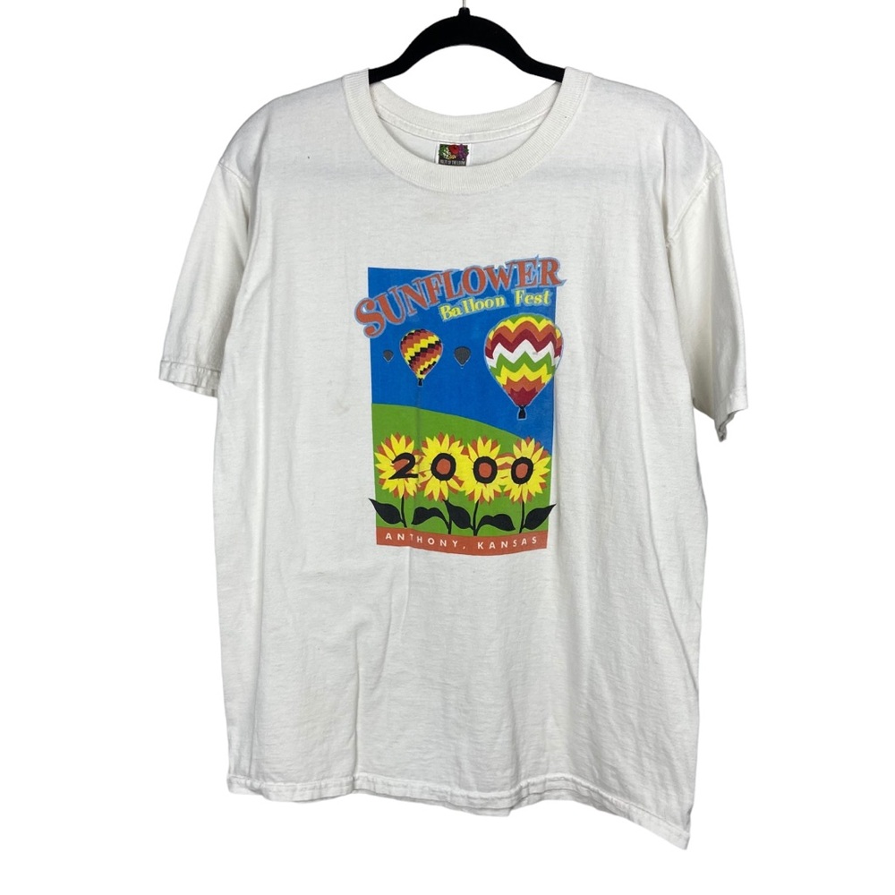 Vintage Y2K Sunflower Ballon Fest T Shirt